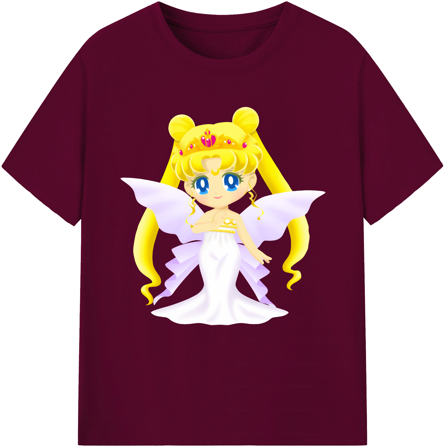 （画像用） 美少女戦士セーラームーン 愛野 美奈子 あいの みなこ Sailor Moon Aino Minako レディースカジュアルプリントTシャツ（綿100％）